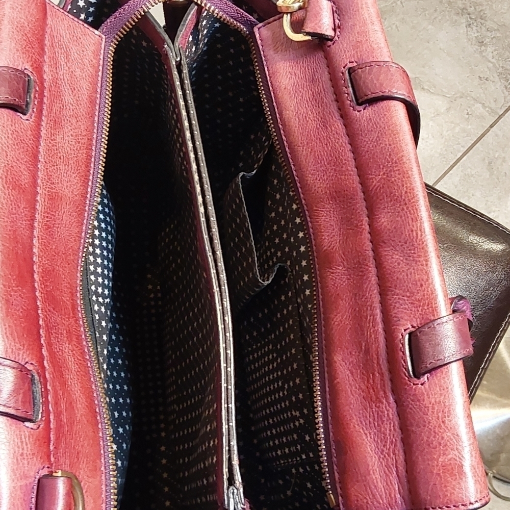 KATE SPADE‎ SATURDAY WEEKENDER MERLOT WINE LARGE SATCHEL BAG - Picture 14 of 16